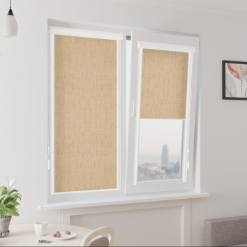 Рулонні штори закритого типу пласкі напрямні linen_len 