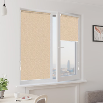 Рулонные шторы открытого типа на створку Sphera Blackout beige